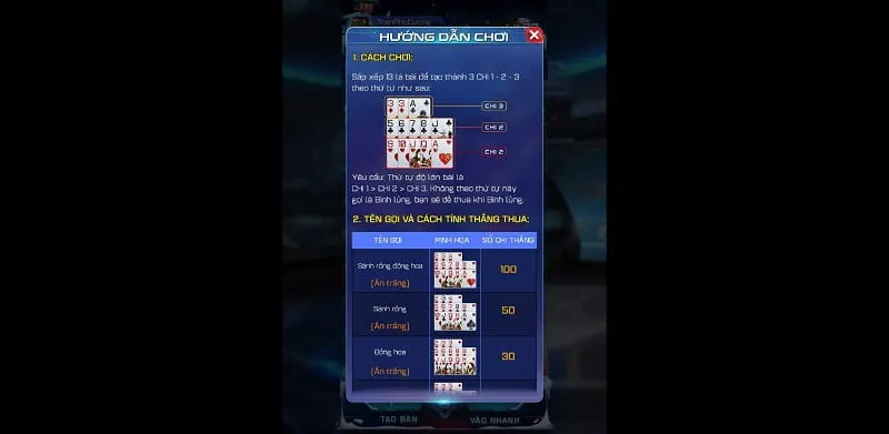 Mau binh quy tac