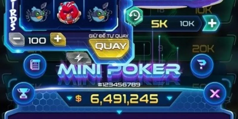 Mini Poker doc hieu tro choi