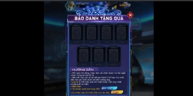 Nhap cuoc lan dau tai cong game Win79 Android nhan thuong khung